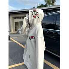 美式重工刺绣卫衣男女街头流行百搭痞帅长袖，男装卫衣，四季星座505