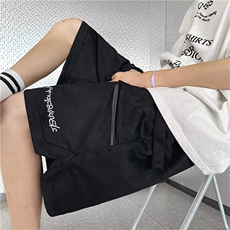 美式潮牌短裤男夏季痞帅大码宽松动休闲五分裤FD2221P38，男装休闲裤，星座1116-2