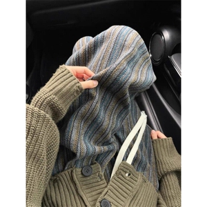 女风 加绒毛呢格子休闲阔腿裤ZK0311-P53 加绒58图片