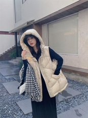 2022秋冬新款羽绒马甲女韩版宽松坎肩外穿百搭背心马夹，女装马甲，川哲