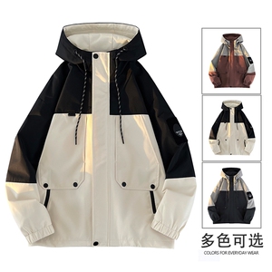 2024冲锋衣宽松时尚潮牌痞帅高街工装夹克外套A068-JSJK26-TP85图片