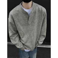 B173-P65美式痞帅亨利领毛衣男秋冬季慵懒感针织衫线衣外套，男装针织衫/毛衣，星座215-1