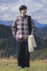 B299-M839格子针织慵懒日系港风毛衣P58X88（大货已入仓），男装针织衫/毛衣，电商B299-1