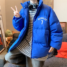 港风秋冬新款保暖立领宽松棉服外套男MY62049P95控118，男装棉衣，电商A268A