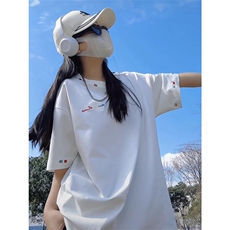 万针全刺绣工艺高品质260克双纱纯棉美式高街短袖T恤特P33，男装T恤，电商A486