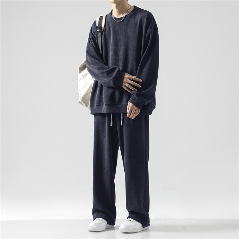 加绒加厚美式休闲重磅条绒套装-TZ810常规特批92加绒特批112,男装休闲套装,星座718