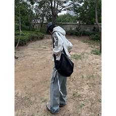 WE1741-P53美式复古条纹小熊刺绣连帽卫衣男女，男装卫衣，电商B323A