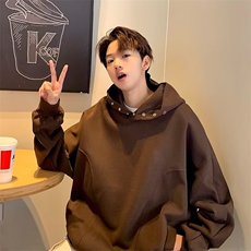 重磅卫衣男生秋季新款潮流美式痞帅帽衫衣服连帽外套男款W32/P50，女装短外套，星座506