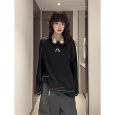 美式高街解构工艺速干长袖T恤衫男女款防晒上衣户外运动骑行服潮，男装防晒衣，电商A486