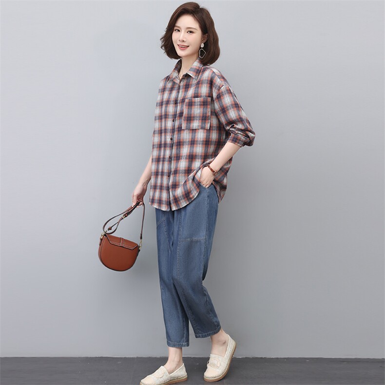 时尚套装女2023新款春季小个子轻熟中年妈妈休闲春款两件套,女装套装/套裙,忆绮罗