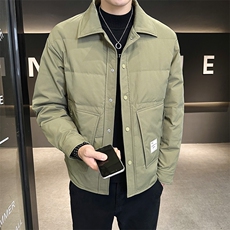 秋冬主推！男轻奢风羽绒服排扣衬衫领夹克Y9906P145，男装夹克，星座914