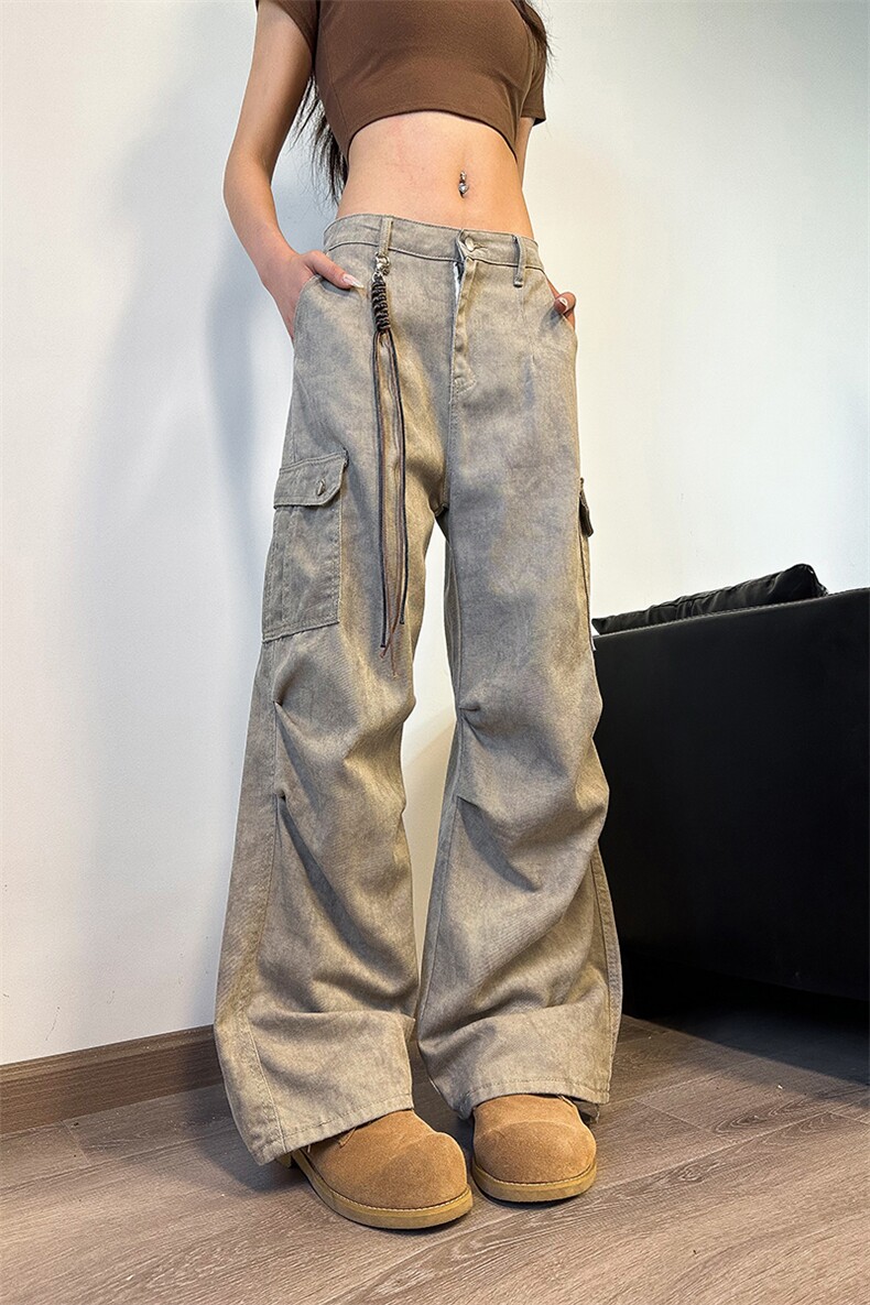903-AK08-特P60【S-3XL】美拉德复古卡其沙色工装裤!2,男装工装外套,星座903