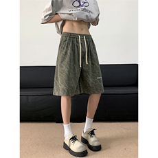 扎染灯芯绒裤子男宽松阔腿卫裤痞帅学生休闲长裤D0196-P28，男装休闲裤，星座308B-1