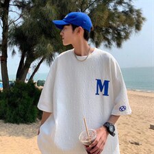 男圆领T恤宽松短袖刺绣T恤S012P24，男装T恤，星座1116-2
