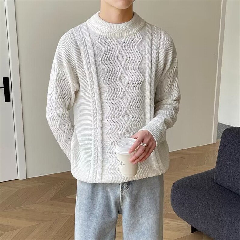 毛衣男生新款潮流线衣韩版痞帅针织衫厚款轻熟风BM41-P55,男装针织衫/毛衣,星座1109-3