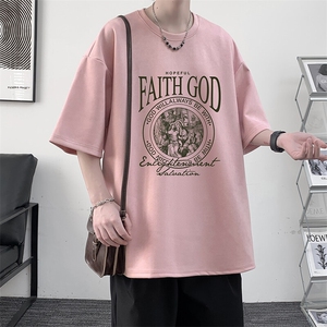 麂皮绒短袖t恤男大码半袖男  JD82388-P25图片