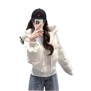 1506A/G78640/P89连帽毛领设计棉服保暖百搭宽松外套图片