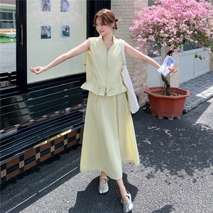 韩版现货高转化简约休闲时尚两件套装套裙女182-8705P160K238，女装套装/套裙，帛香坊