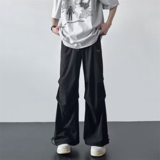 ZY5930-P38降落伞兵裤子男夏薄款速干直筒机能冲锋工装阔腿裤，男装休闲裤，电商C233
