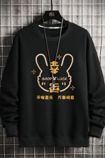 春季圆领卫衣男大码韩版宽松长袖外套网格S6297-P28，女装短外套，电商A040A
