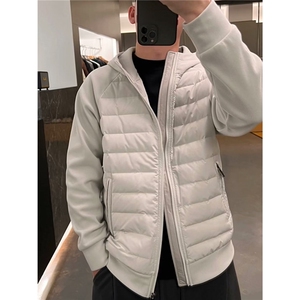 现货 新款宽松纯色拼接连帽棉服MY200/P70图片