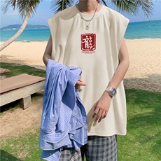 量大图低自动【有货】纯棉背心HD019-1-BX2560-P20，男装背心/马甲，电商019-1