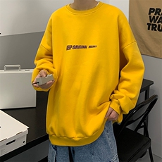 S6071-P35春季圆领卫衣男大码韩版宽松长袖外套男，男装卫衣，电商A040