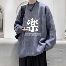 控68半高领毛衣男士大码针织衫男毛线衣男M18197-P45加绒款-P65，男装针织衫/毛衣，电商A040