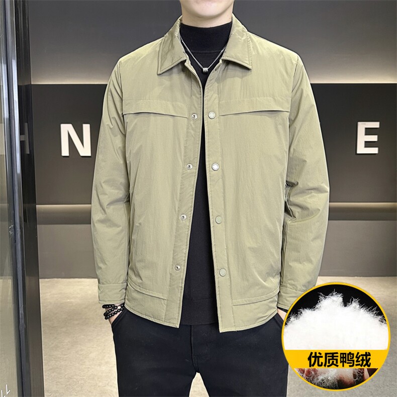 M018-P135标50%男士冬季羽绒服时尚立领轻薄款鸭绒夹克潮流,男装夹克,星座507A（原星座306B-2）