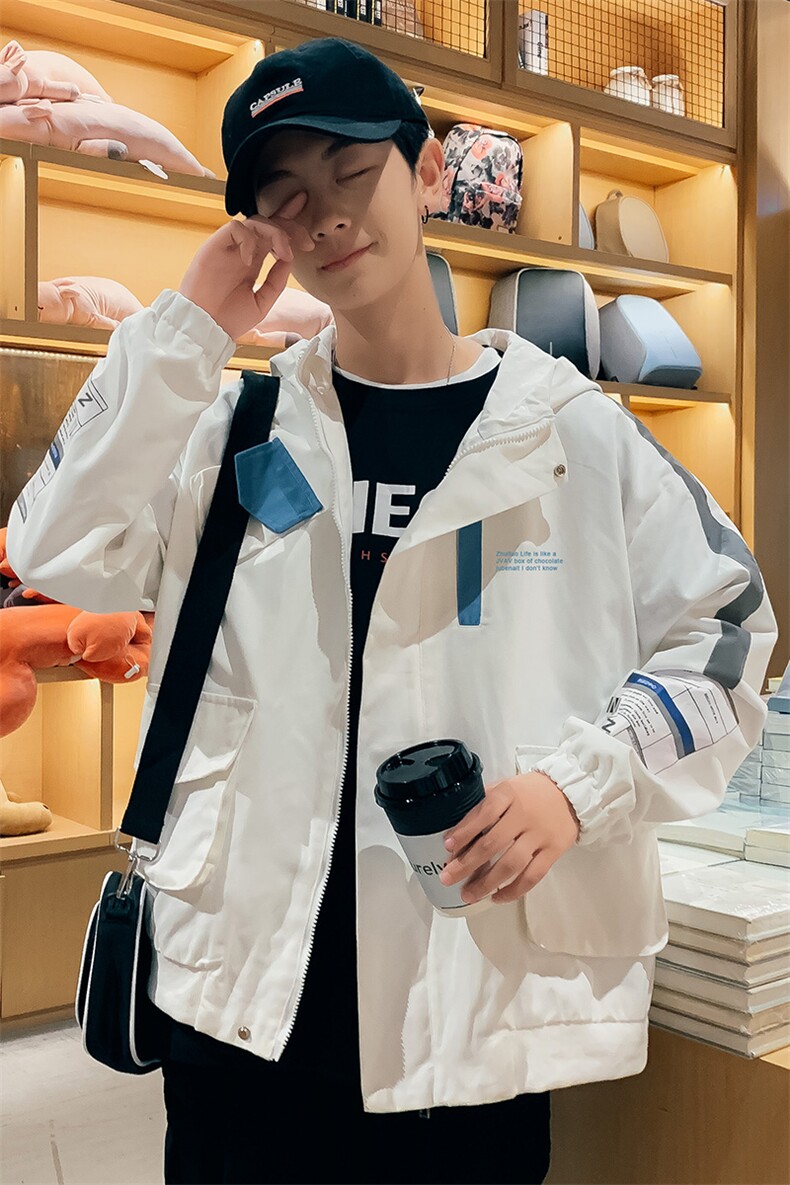 可以现货新款网拍潮流男士休闲港风潮牌外套J,男装夹克,星座308B-2