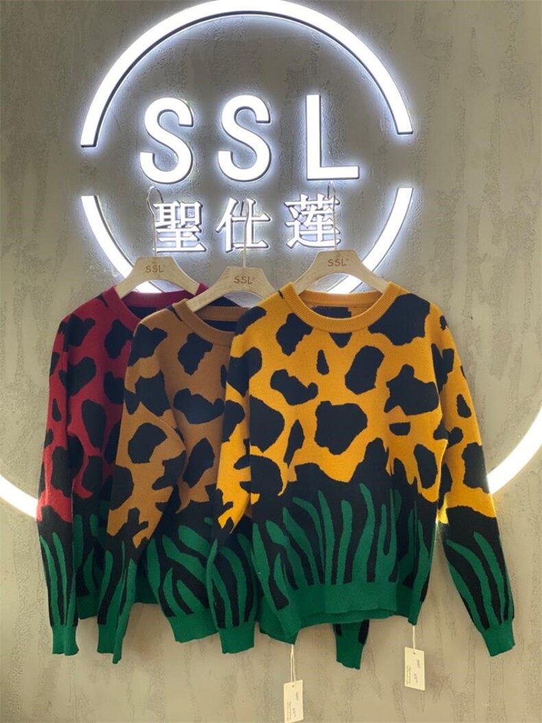 秋冬针织提花，女装，聖仕莲