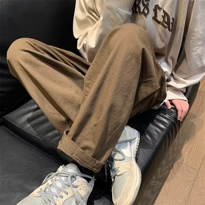 美式hiphop工装裤男生裤子直筒宽松垂感春秋休闲长G062P32图片