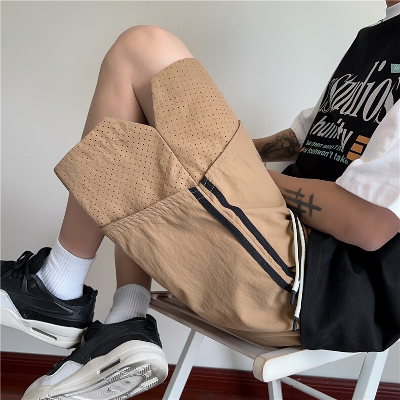 夏季新款气孔条纹设计速干宽松凉感短裤裤B315-K25550-特p30控58,男装牛仔裤,电商B315