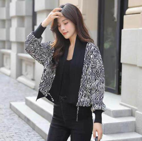 2021年秋季新品韩版休闲豹纹小香风外套，其它，L·H·X