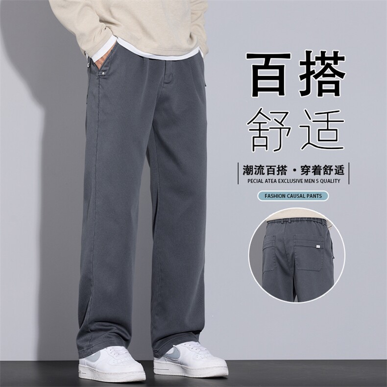 2025秋季新款牛仔裤男士宽松直筒美式潮牌阔腿休闲长裤K6661-P50,男装牛仔裤,星座610（原A335）