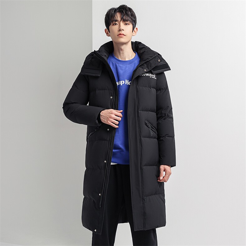 90绒长款连帽迷彩渐变色修身户外羽绒服情侣,男装羽绒服,星座301D-5(原星座1415）
