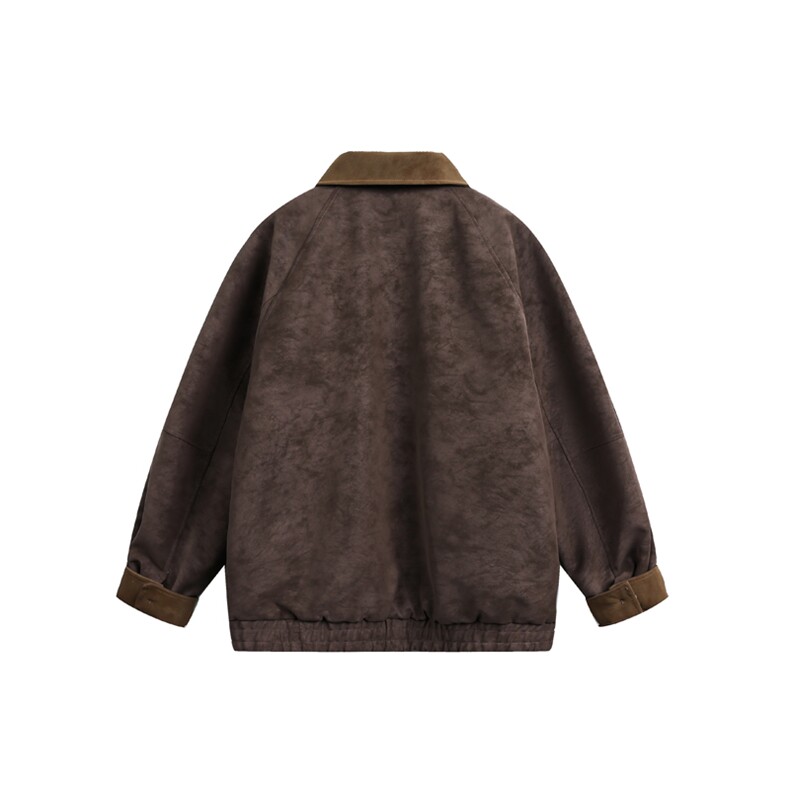 MY647P130控208白底翻领拼接兔毛内里加绒加厚外套棉衣棉服,男装棉衣,电商B205