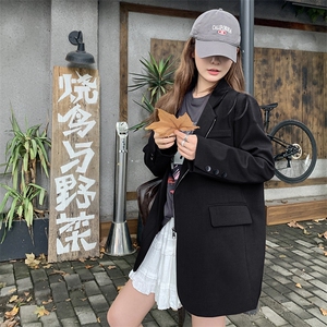 高级感炸街西装外套女2024秋季新款今年流行宽松休闲小个子小西服图片
