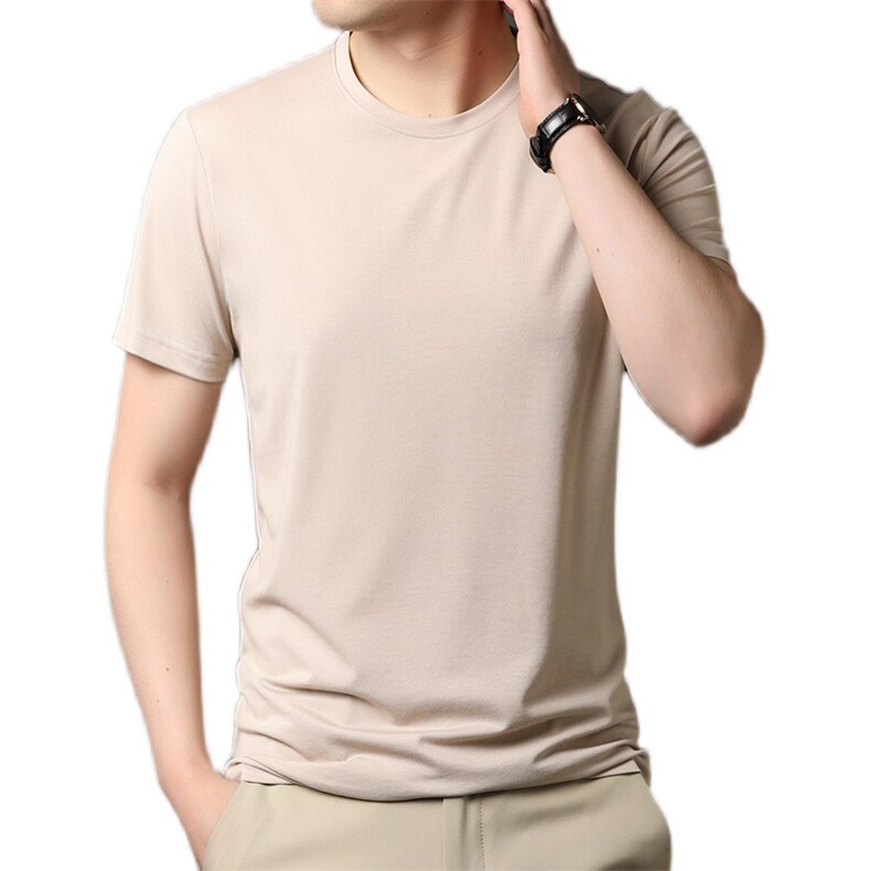 BB2502夏季男士薄款透气t恤青年纯色圆领休闲短袖体恤P35,男装T恤,电商B360