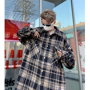 2024春季新款高级感千鸟格衣服外套潮牌格子工装夹克男 W8089-P55图片