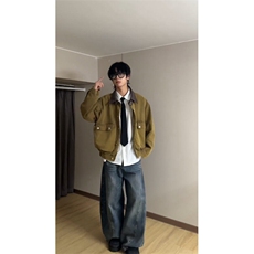 【有货】6501CC-特P96工装夹克男水洗剪裁宽松美式复古外套，男装夹克，星座1007（原301D）
