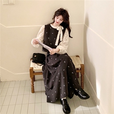 出货春装蕾丝衬衫＋重工绣花套装3件套2c198-6819-P205-K308，女装套装/套裙，2C198