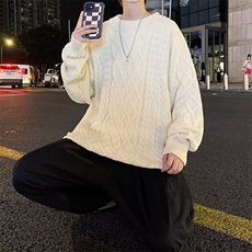 毛衣男装长袖韩版潮流个性纯色针织衫内搭打底衫港风休闲M160/P48，男装T恤，星座506