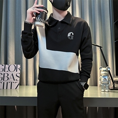 痞帅高级感拼接翻领男士卫衣外套社会小伙店主风301C-WY49P58控78，女装短外套，星座301C（原B323）