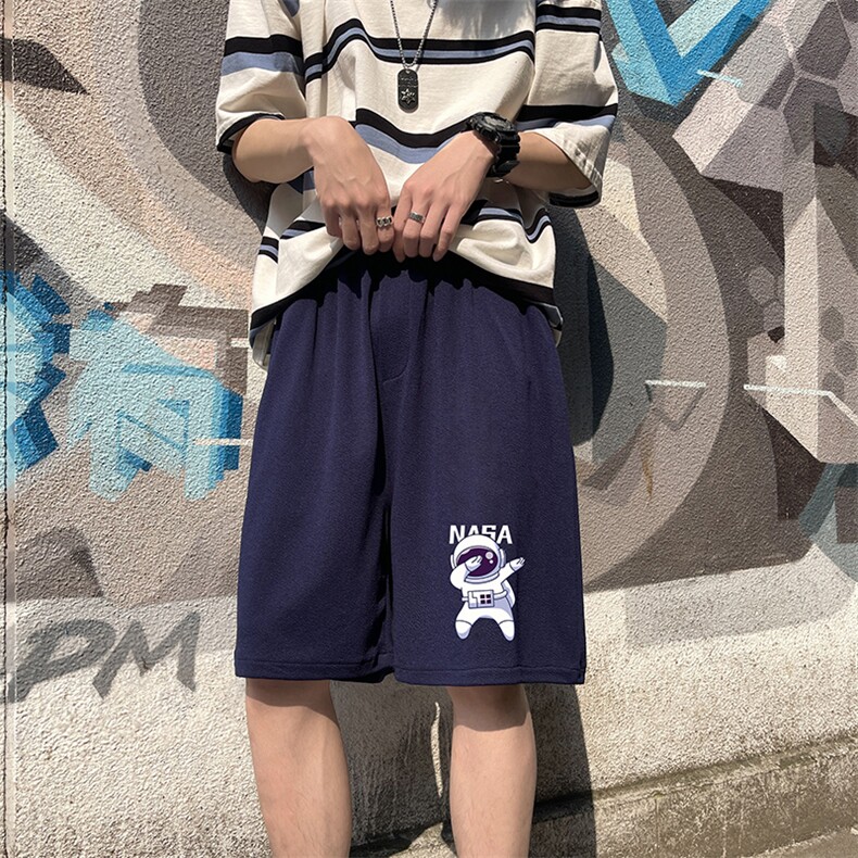 MK37225-P15冰丝短裤男士大码宽松休闲五分裤男运动中裤,男装休闲裤,电商A040