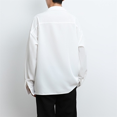 港风大码美式vibe潮牌痞帅翻领长袖衬衫男XZ213-CS8807-P55控68，男装衬衫，星座213