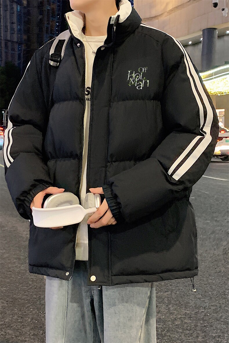量大优可提供视频冬棉衣立领条纹HD019-1-MF5271-P75,男装棉衣,电商019-1
