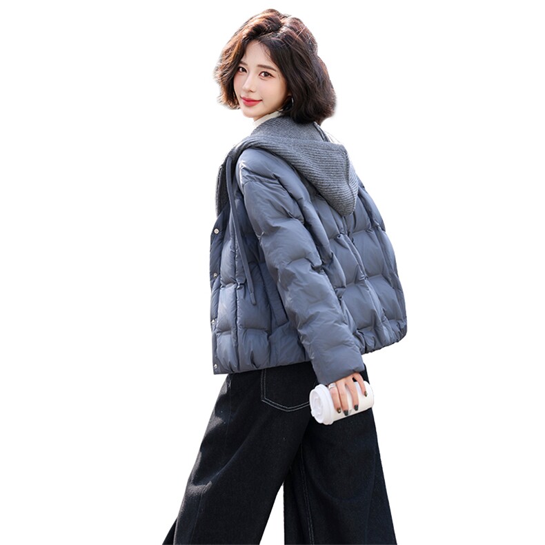 现货现货羽绒服女短款冬季2025新款小个子宽松韩版加厚外套现货！,女装羽绒服,一安秀
