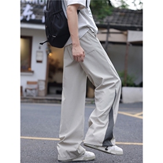 夏季新款美式撞色拼接刺绣设计速干休闲裤B315-K25454-特p35控68，男装休闲裤，电商B315