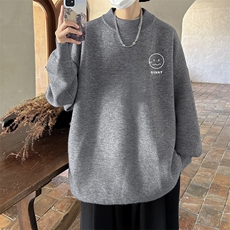 控68半高领毛衣男士大码针织衫男毛线衣男M18072-P45加绒款-P65，男装针织衫/毛衣，电商A040